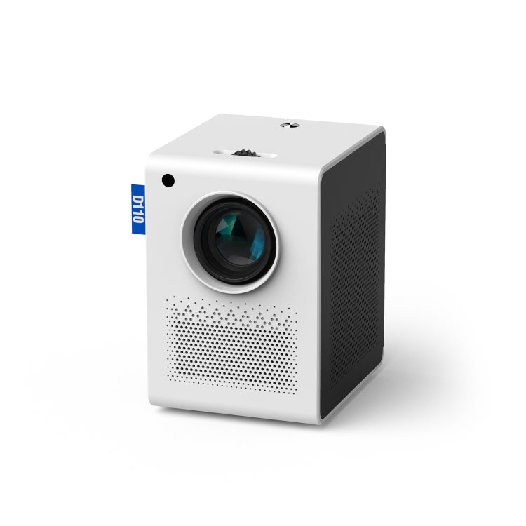 D110 180 ANSI Lumens Mini LED+LCD Smartphone Wireless Screen Mirroring Projector, Plug Type:UK Plug(White) - Mini Projector by PMC Jewellery | Online Shopping South Africa | PMC Jewellery | Buy Now Pay Later Mobicred