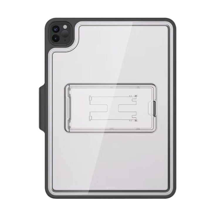 For iPad Pro 11 2022 / 2021 / 2020 / 2018 Mutural Transparent Holder Tablet Case(Black) - free shipping - PMc TechLife - Order now!