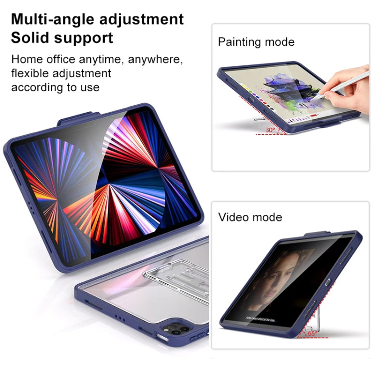 For iPad Pro 11 2022 / 2021 / 2020 / 2018 Mutural Transparent Holder Tablet Case(Orange) - free shipping - PMc TechLife - Order now!