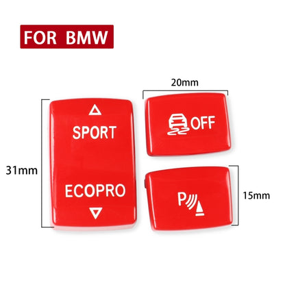 Car Gear Button Set for BMW 1 Series F20 2012-2018,Left and Right Drive(Red) - Car Interior Mouldings by PMC Jewellery | Online Shopping South Africa | PMC Jewellery | Buy Now Pay Later Mobicred