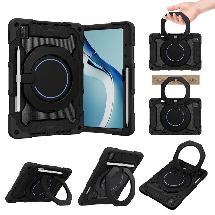 For Huawei MatePad Pro 12.6 2021 Armor Contrast Color Silicone + PC Tablet Case(Black) - Huawei by PMC TechLife | Online Shopping South Africa | PMC TechLife | Buy Now Pay Later Mobicred