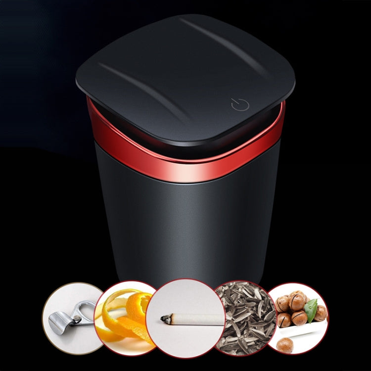 Car Portable Metal Ashtray Built-in LED(Black) - Ashtrays by PMC Jewellery | Online Shopping South Africa | PMC Jewellery | Buy Now Pay Later Mobicred