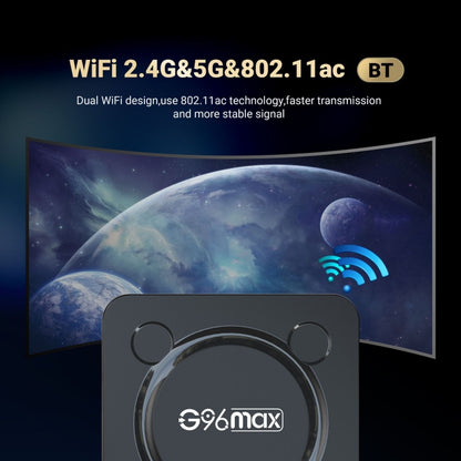 G96max Smart 4K HD Android 11.0 TV Box, Amlogic S905W2 Quad Core ARM Cortex A35, Support Dual Band WiFi, HDMI, RJ45, Capacity:4GB+32GB(AU Plug) - Amlogic S905 by PMC Jewellery | Online Shopping South Africa | PMC Jewellery | Buy Now Pay Later Mobicred