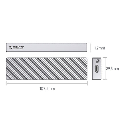 ORICO M212C3-G2-SV 10Gbps M.2 NVMe SSD Enclosure(Silver) - HDD Enclosure by ORICO | Online Shopping South Africa | PMC Jewellery | Buy Now Pay Later Mobicred