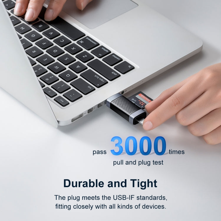 ORICO CS2D-A3 TF/SD Dual Port USB-A3.0 Single Read Card Reader(Black) -  by ORICO | Online Shopping South Africa | PMC Jewellery | Buy Now Pay Later Mobicred