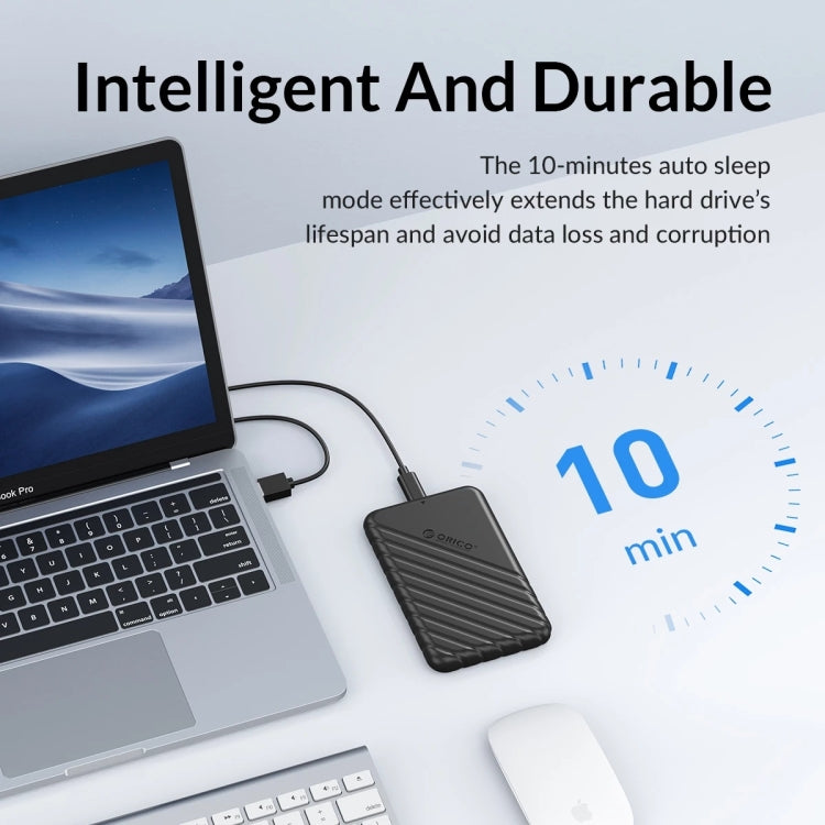 ORICO 25PW1-C3 USB to Type-C 2.5 inch External Storage Hard Drive Case(Black) - HDD Enclosure by ORICO | Online Shopping South Africa | PMC TechLife | Buy Now Pay Later Mobicred