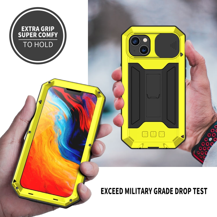 For iPhone 14 R-JUST Shockproof Life Waterproof Dust-proof Case (Yellow) - iPhone 14 Cases by R-JUST | Online Shopping South Africa | PMC Jewellery