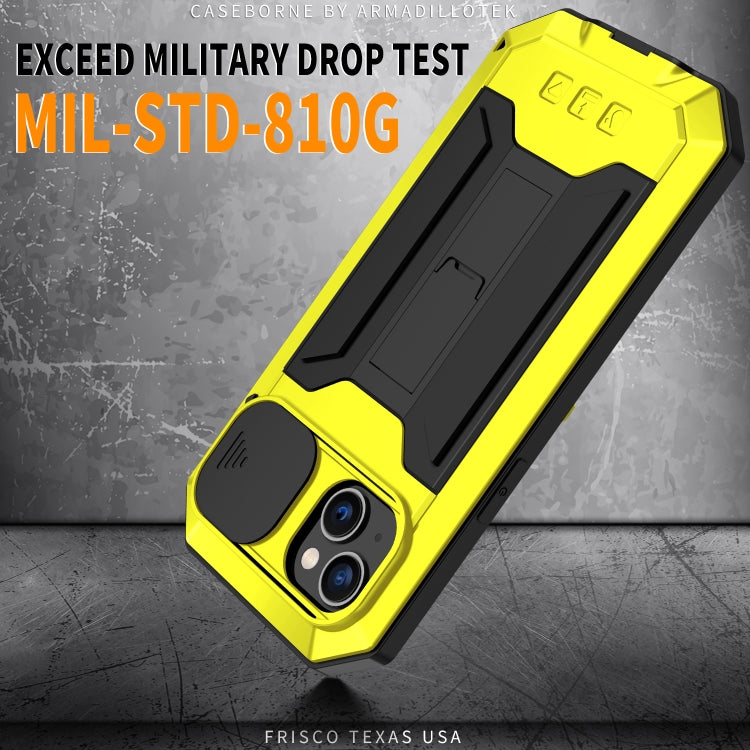 For iPhone 14 R-JUST Shockproof Life Waterproof Dust-proof Case (Yellow) - free shipping - PMC TechLife - Order now!