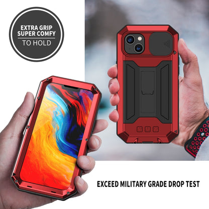 For iPhone 14 Plus R-JUST Shockproof Life Waterproof Dust-proof Case (Red) - iPhone 14 Plus Cases by R-JUST | Online Shopping South Africa | PMC Jewellery | Buy Now Pay Later Mobicred