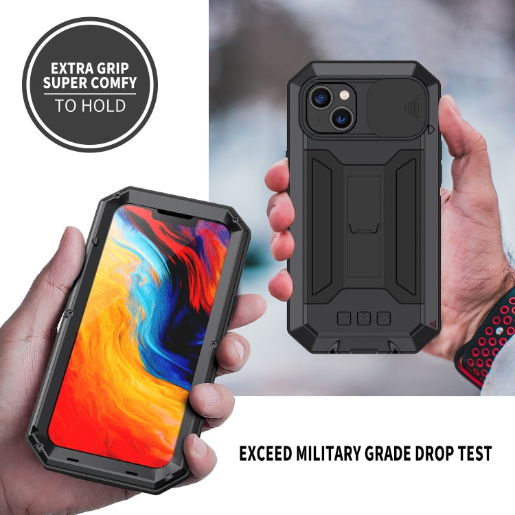 For iPhone 14 Plus R-JUST Shockproof Life Waterproof Dust-proof Case (Black) - iPhone 14 Plus Cases by R-JUST | Online Shopping South Africa | PMC TechLife