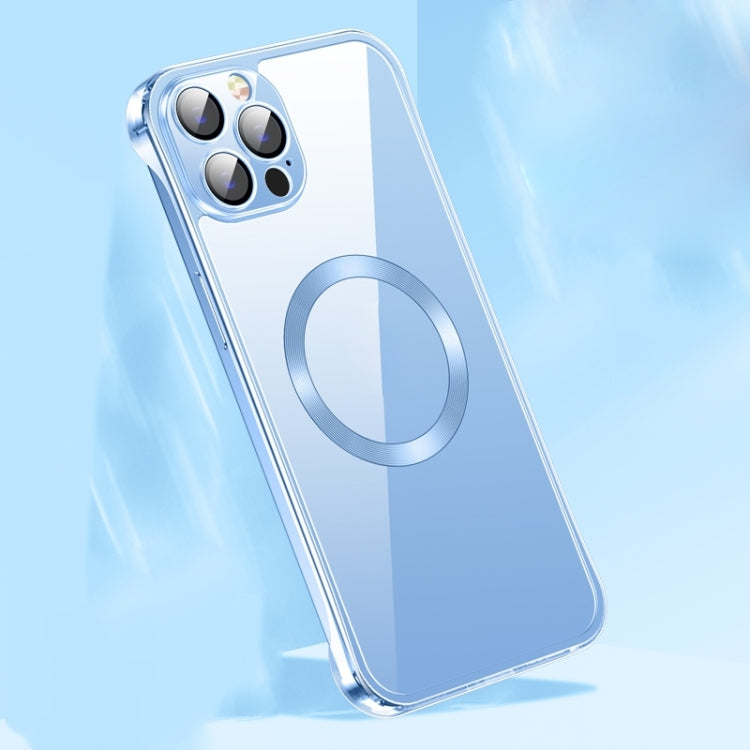 For iPhone 14 Pro Frameless Glass CD MagSafe Case(Sierra Blue) - free shipping - PMC Jewellery - Order now!