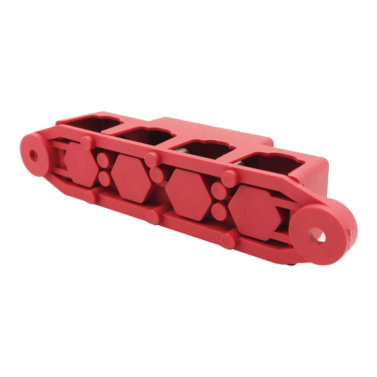 Red M8 Stud RV Ship High Current Power Distribution Terminal Block with Cover - Fuse by PMC TechLife | Online Shopping South Africa | PMC TechLife | Buy Now Pay Later Mobicred