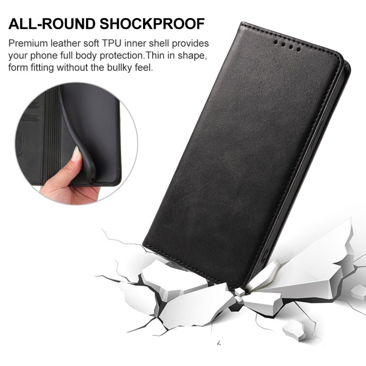 For Realme C35 Magnetic Closure Leather Phone Case(Black) - free shipping - PMC TechLife - Order now!