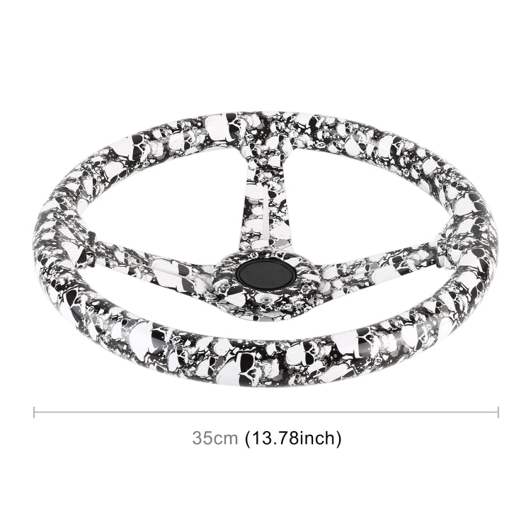 35cm Car Racing Graffiti ABS Steering Wheel(Style 4) - Steering Wheel Accessories by PMC Jewellery | Online Shopping South Africa | PMC Jewellery | Buy Now Pay Later Mobicred