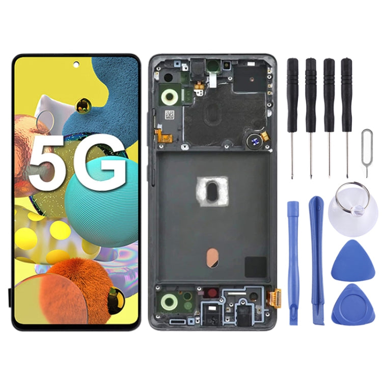 Original Super AMOLED LCD Screen For Samsung Galaxy A51 5G SM-A516 Digitizer Full Assembly with Frame - free shipping - PMc TechLife - Order now!