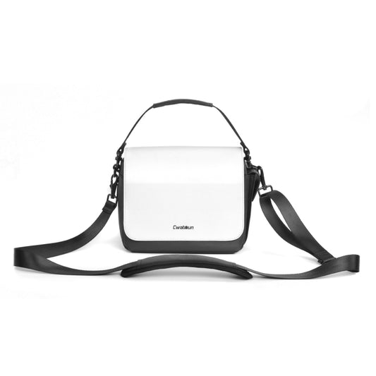 CADeN D73 Camera Sling Bag Water-resistant Shockproof Camera Handbag, Size:23.5 x 14 x 19cm Black White - Strap Satchel by CADeN | Online Shopping South Africa | PMC Jewellery | Buy Now Pay Later Mobicred