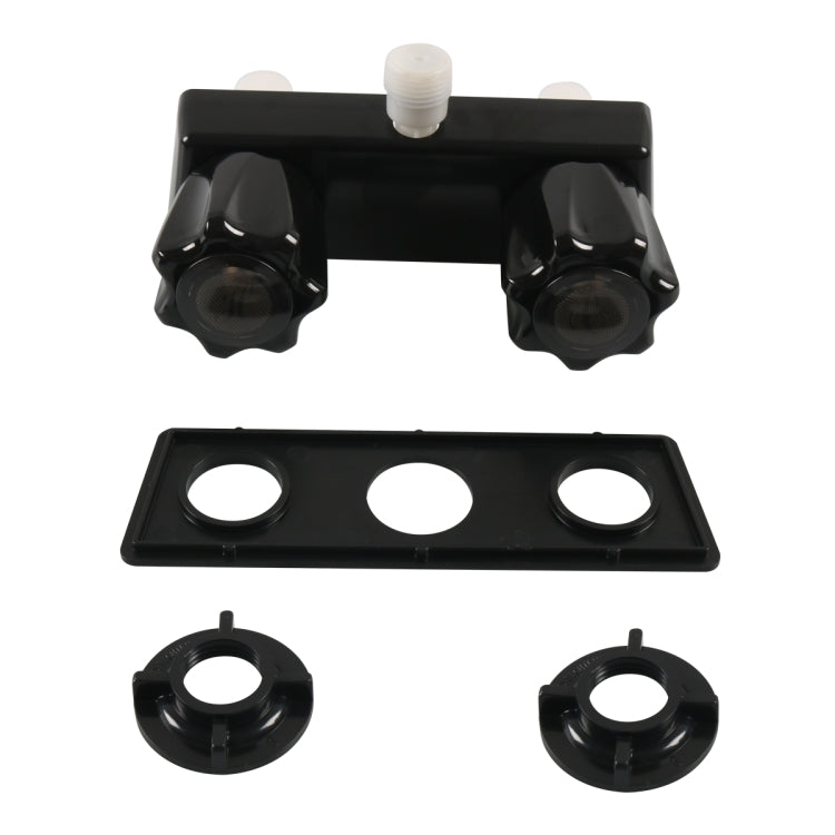 A7616-02 Dual Knob RV Shower Faucet Valve Diverter(Black) - Others by PMC TechLife | Online Shopping South Africa | PMC TechLife | Buy Now Pay Later Mobicred