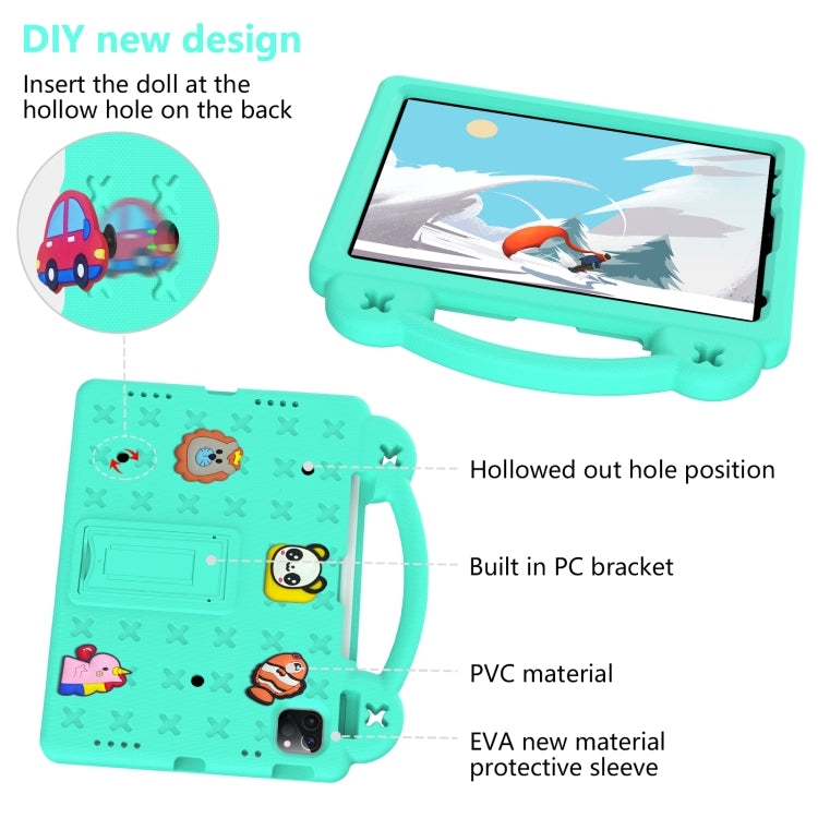 Handle Kickstand Children EVA Shockproof Tablet Case For iPad Pro 11 2018 / 2020 / 2021(Mint Green) - More iPad Cases by PMC Jewellery | Online Shopping South Africa | PMC Jewellery