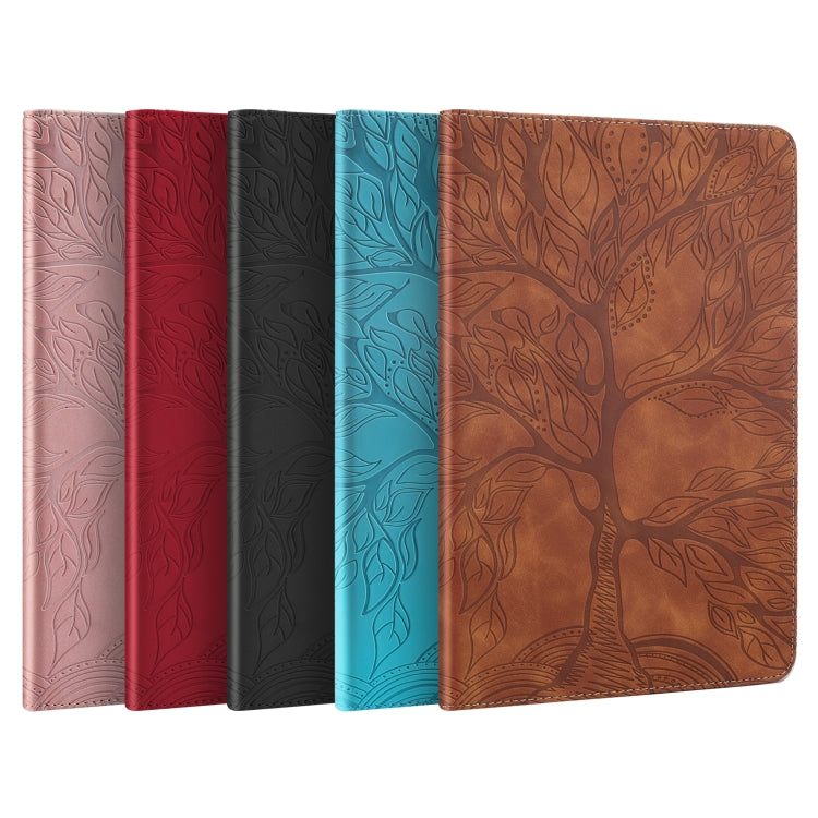 For OPPO Realme Pad X Life Tree Series Horizontal Flip Leather Tablet Case(Lake Blue) - Realme by PMC TechLife | Online Shopping South Africa | PMC TechLife | Buy Now Pay Later Mobicred