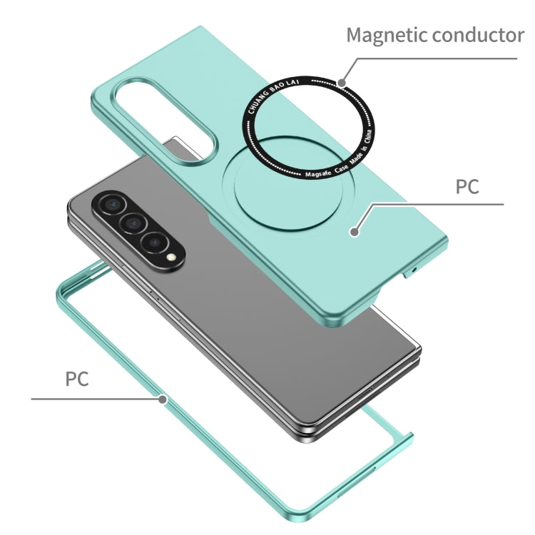 For Samsung Galaxy Z Fold4 Magsafe Magnetic Folding PC Phone Case(Light Blue) - Galaxy Z Fold4 5G Cases by PMC Jewellery | Online Shopping South Africa | PMC Jewellery