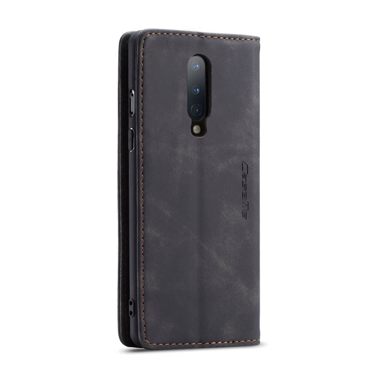 For OnePlus 8 CaseMe Multifunctional Horizontal Flip Leather Case, with Card Slot & Holder & Wallet(Black) - OnePlus Cases by CaseMe | Online Shopping South Africa | PMC Jewellery | Buy Now Pay Later Mobicred