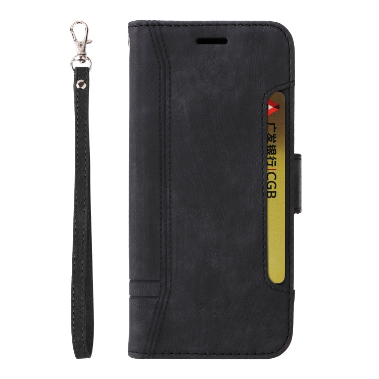 For Nothing Phone 1 BETOPNICE Dual-side Buckle Leather Phone Case(Black) - Nothing Cases by BETOPNICE | Online Shopping South Africa | PMC Jewellery | Buy Now Pay Later Mobicred