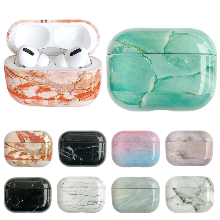 For AirPods Pro 2 Marble Pattern Wireless Earphone Protective Case(White Grey) - For AirPods Pro 2 by PMC Jewellery | Online Shopping South Africa | PMC Jewellery | Buy Now Pay Later Mobicred