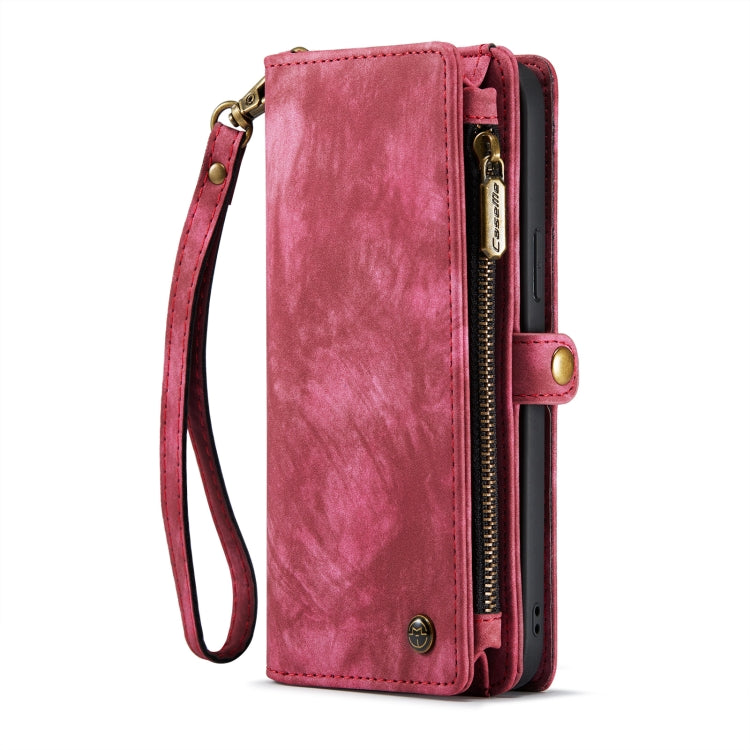 For iPhone 14 CaseMe 008 Detachable Multifunctional Leather Phone Case(Red) - free shipping - PMC Jewellery - Order now!