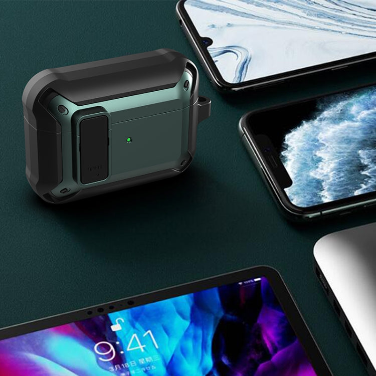 For AirPods Pro 2 Wireless Earphones Shockproof Bumblebee Silicone Protective Case(Black Green) - For AirPods Pro 2 by PMC Jewellery | Online Shopping South Africa | PMC Jewellery | Buy Now Pay Later Mobicred