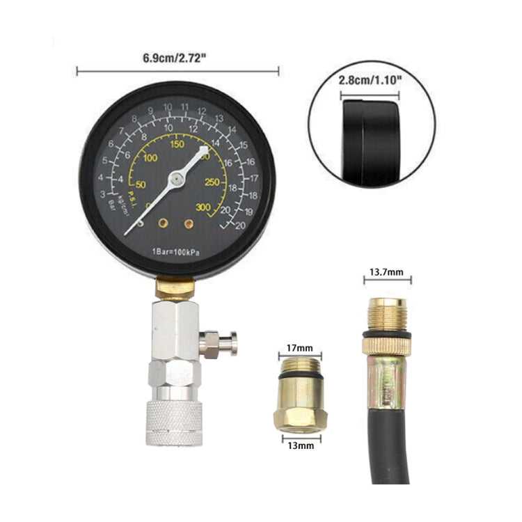 Car Engine Cylinder Compression Test Pressure Gauge - free shipping - PMC TechLife - Order now!