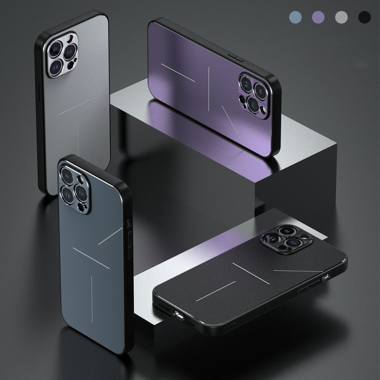 For iPhone 14 Plus R-JUST RJ52 3-Line Style Metal TPU Shockproof Phone Case(Black) - iPhone 14 Plus Cases by R-JUST | Online Shopping South Africa | PMC TechLife | Buy Now Pay Later Mobicred