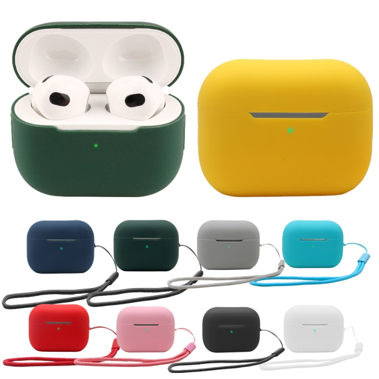 For AirPods Pro 2 2.0mm Solid Color Silicone Protective Cover(Black) - For AirPods Pro 2 by PMC Jewellery | Online Shopping South Africa | PMC Jewellery | Buy Now Pay Later Mobicred