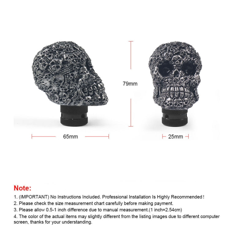 Car Skull Manual Shift Lever Gear Head(Creamy-white) - Shift Knob by PMC TechLife | Online Shopping South Africa | PMC TechLife | Buy Now Pay Later Mobicred