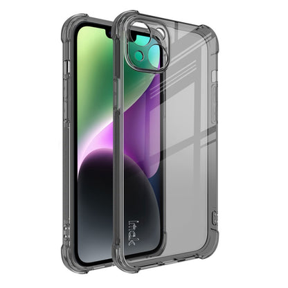 For iPhone 14 Plus imak Shockproof Airbag TPU Phone Case(Transparent Black) - iPhone 14 Plus Cases by imak | Online Shopping South Africa | PMC Jewellery