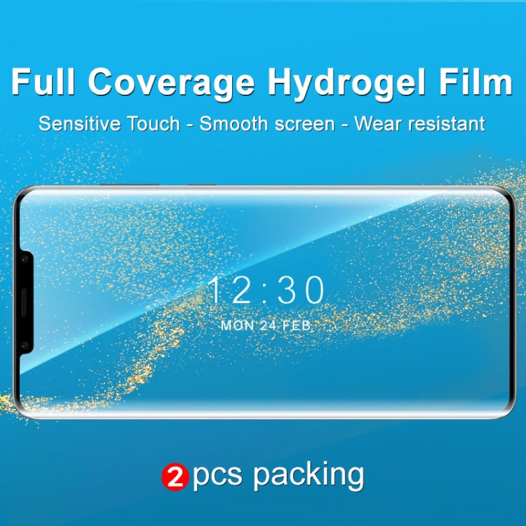 For Huawei Mate 50 Pro 2pcs imak Curved Full Screen Hydrogel Film Protector - Huawei Tempered Glass by imak | Online Shopping South Africa | PMC TechLife | Buy Now Pay Later Mobicred