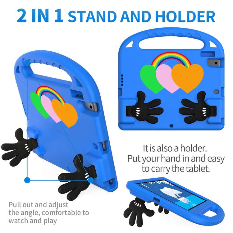 For Huawei MediaPad T5 10 Love Small Palm Holder EVA Tablet Case(Blue) - Huawei by PMC TechLife | Online Shopping South Africa | PMC TechLife | Buy Now Pay Later Mobicred