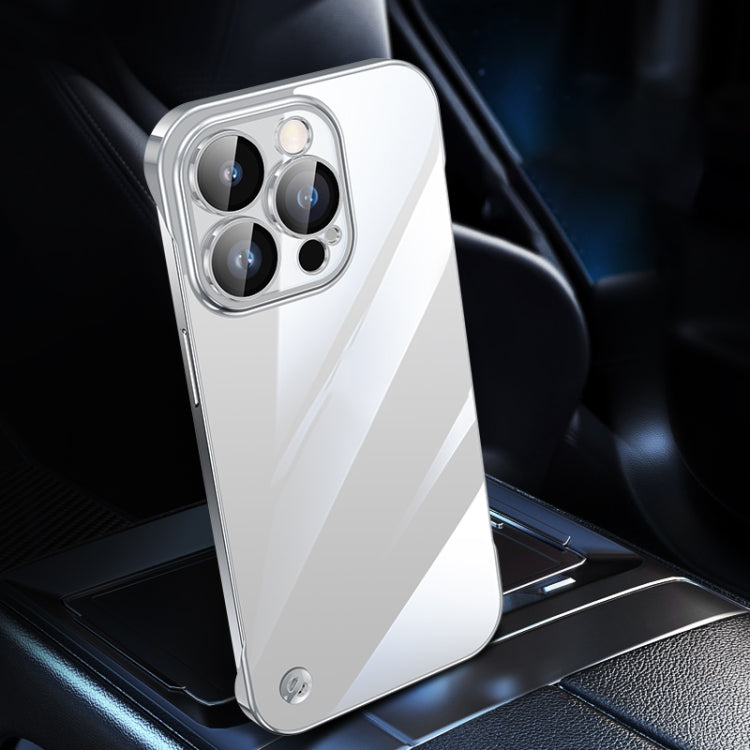 For iPhone 12 Pro Max Electroplating Frameless Clear PC Phone Case(Silver) - free shipping - PMC Jewellery - Order now!