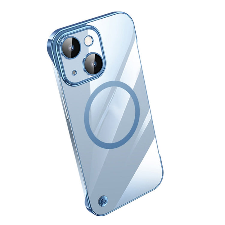 For iPhone 13 Electroplating Frameless Magsafe Magnetic PC Phone Case(Sierra Blue) - iPhone 13 Cases by PMC Jewellery | Online Shopping South Africa | PMC Jewellery | Buy Now Pay Later Mobicred