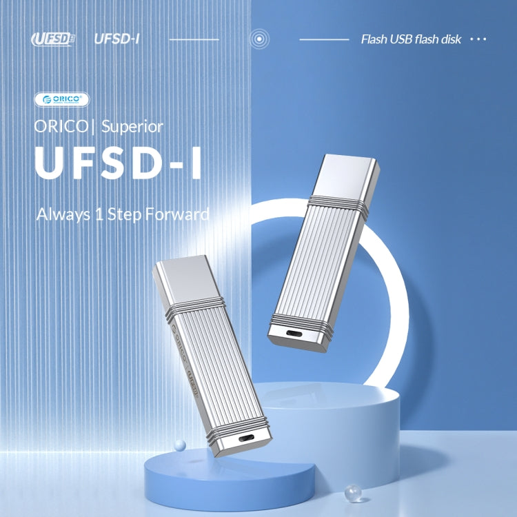 ORICO UFS Flash Drive, Read: 411MB/s, Write: 353MB/s, Memory:128GB, Port:USB-A(Silver) - USB Flash Drives by ORICO | Online Shopping South Africa | PMC Jewellery | Buy Now Pay Later Mobicred