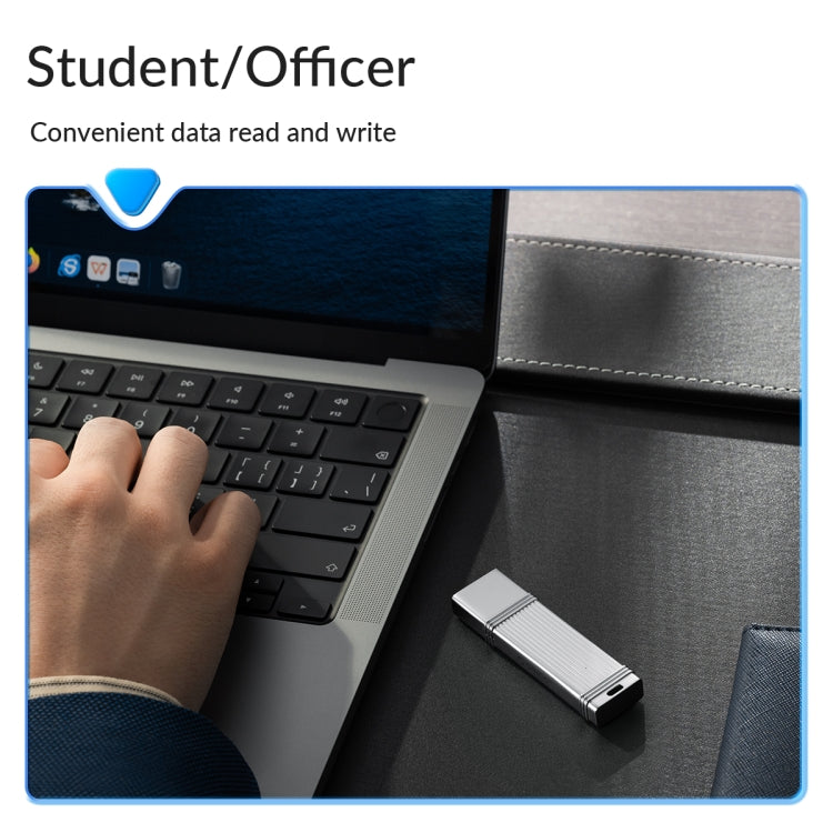 ORICO USB Solid State Flash Drive, Read: 520MB/s, Write: 450MB/s, Memory:1TB, Port:USB-A(Silver) - free shipping - PMc TechLife - Order now!
