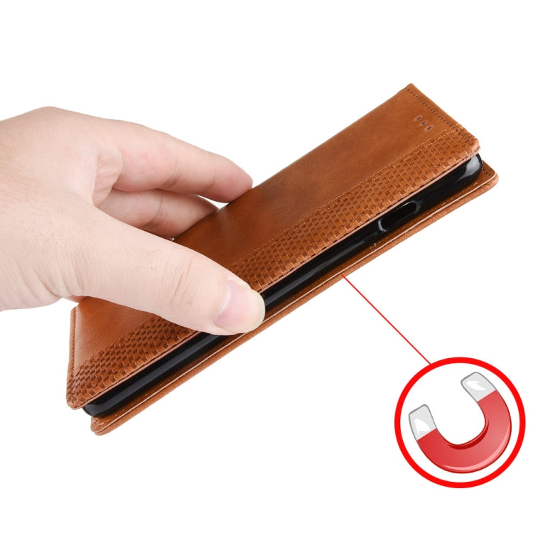 For Blackview BV7100 Magnetic Buckle Retro Texture Leather Phone Case(Brown) - More Brand by PMC TechLife | Online Shopping South Africa | PMC TechLife