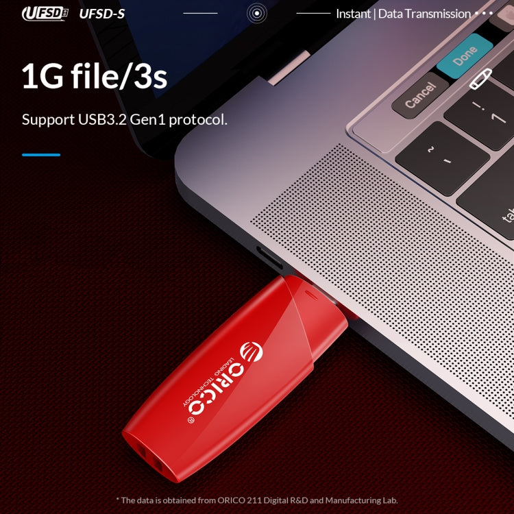 ORICO UFS Flash Drive, Read: 450MB/s, Write: 350MB/s, Memory:512GB, Port:USB-A(Red) - free shipping - PMC Jewellery - Order now!
