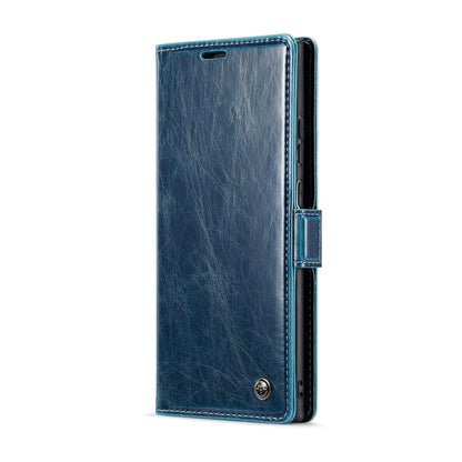 For Samsung Galaxy Note20 Ultra CaseMe 003 Crazy Horse Texture Leather Phone Case(Blue) - Galaxy Phone Cases by CaseMe | Online Shopping South Africa | PMC Jewellery | Buy Now Pay Later Mobicred