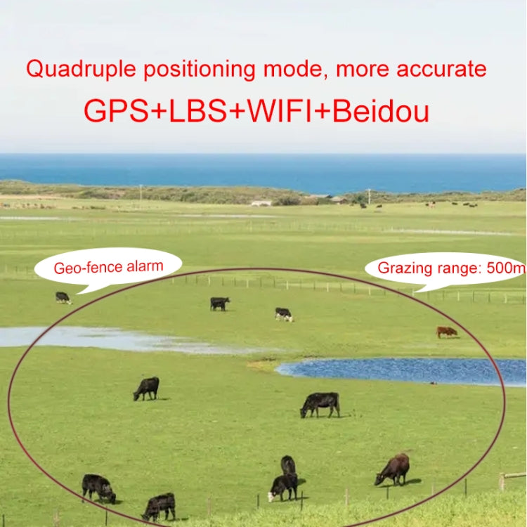 RF-V24 2G Solar GPS Tracking Locator Livestock Tracker with 2G Memory - Pet Tracker by PMC TechLife | Online Shopping South Africa | PMC TechLife | Buy Now Pay Later Mobicred