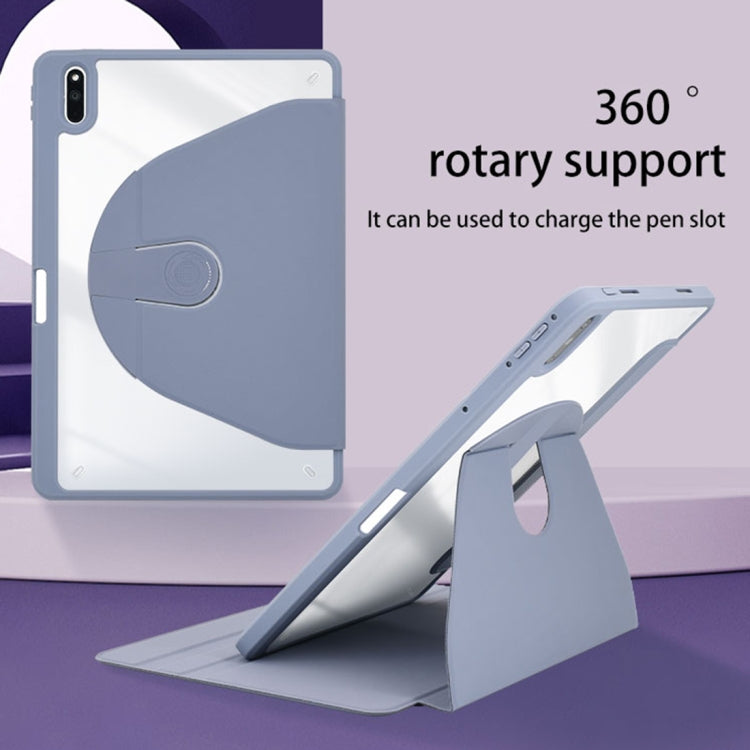 For Huawei MatePad Paper 10.3 Acrylic 360 Degree Rotation Holder Tablet Leather Case(Grey) - Huawei by PMC TechLife | Online Shopping South Africa | PMC TechLife | Buy Now Pay Later Mobicred
