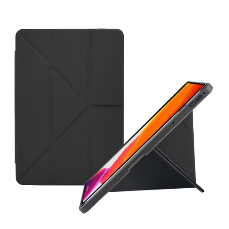 For Huawei MatePad 10.4 Acrylic 2 in 1 Y-fold Smart Leather Tablet Case(Black) - Huawei by PMC TechLife | Online Shopping South Africa | PMC TechLife | Buy Now Pay Later Mobicred