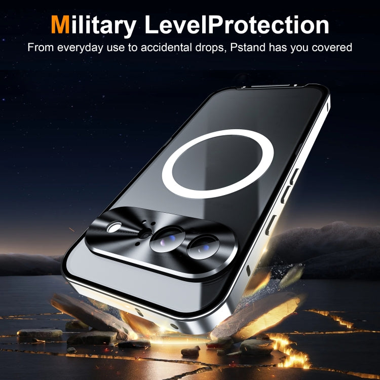 For Google Pixel 9 MagSafe Magnetic Frosted Metal Phone Case(Silver) - Google Cases by PMC TechLife | Online Shopping South Africa | PMC TechLife | Buy Now Pay Later Mobicred
