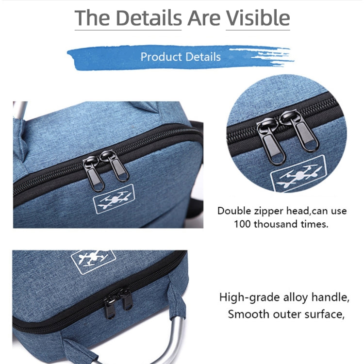 For DJI Mini SE Shockproof Single Shoulder Storage Carrying Case Box Bag, Size: 31 x 23 x 10cm(Blue + Black Liner) - Backpacks & Bags by PMC Jewellery | Online Shopping South Africa | PMC Jewellery | Buy Now Pay Later Mobicred