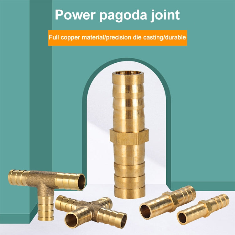 LAIZE 10pcs Pagoda Two way Pneumatic Components, Caliber:8mm - Interface Series by LAIZE | Online Shopping South Africa | PMC TechLife | Buy Now Pay Later Mobicred