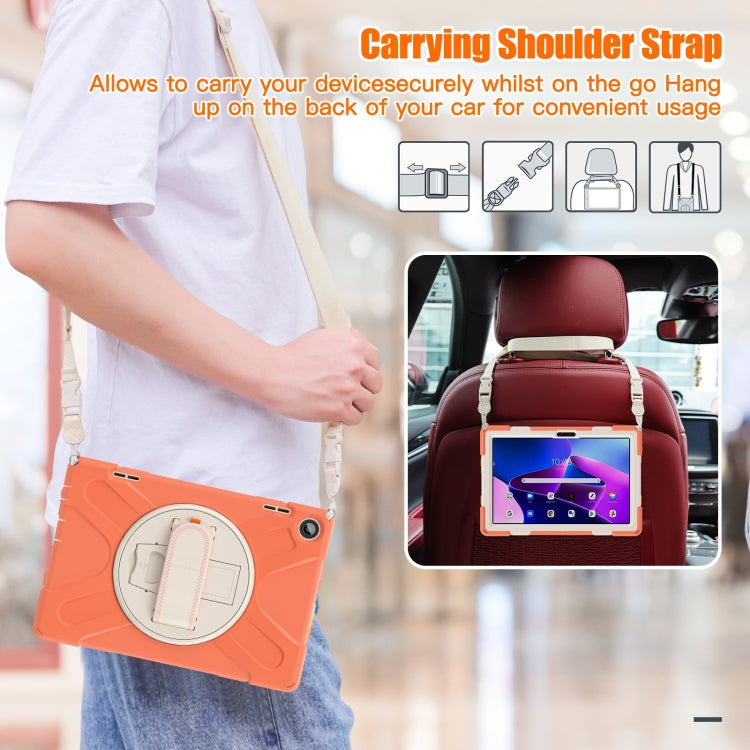 For Lenovo Tab M10 10.1 3rd Gen Silicone + PC Protective Tablet Case(Orange) - Lenovo by PMC TechLife | Online Shopping South Africa | PMC TechLife | Buy Now Pay Later Mobicred